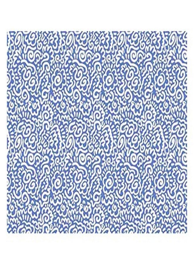 Drymate Lacey Cat Litter Mat, Blue/White